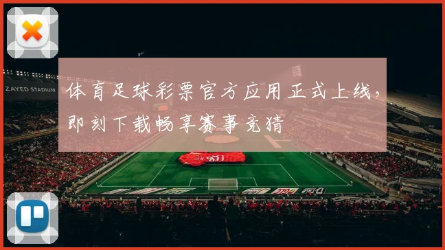 体育足球彩票官方应用正式上线，即刻下载畅享赛事竞猜